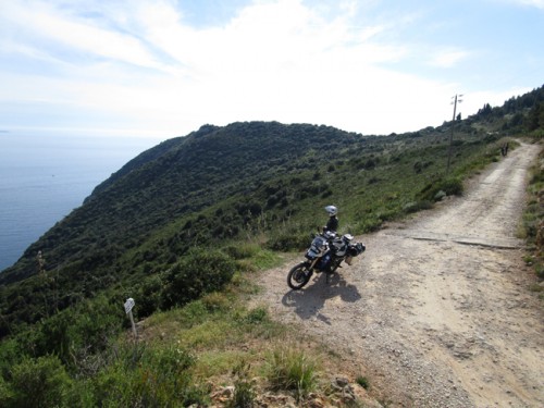 All'inizio della sterrata verso Porto Ercole, panorama