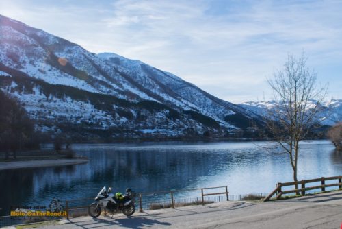 In viaggio Lago di Scanno Ducati Multistrada 950